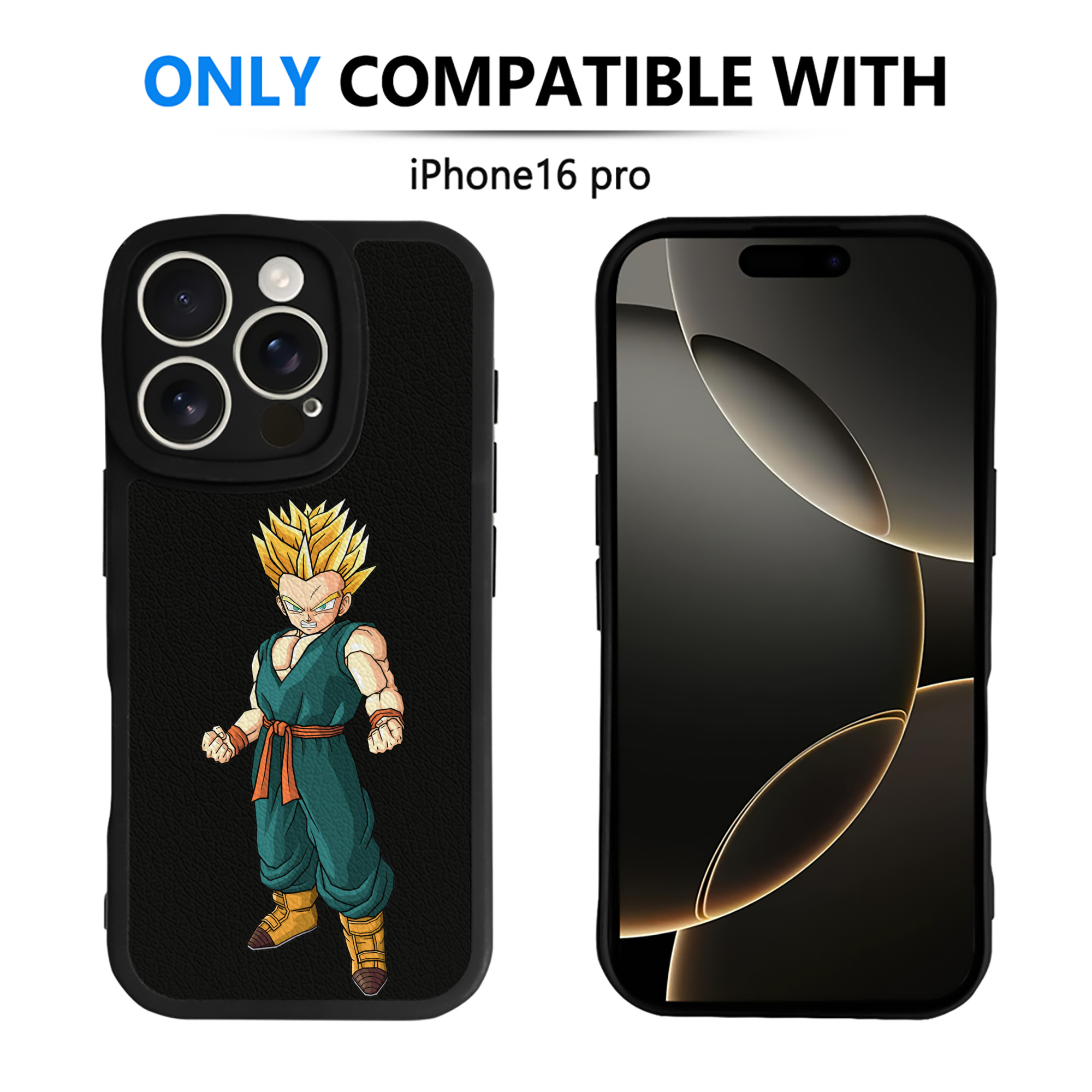 （画像用） ドラゴンボール DRAGON BALL 【iPhone 16シリーズ対応】シリコンスマホケース（レザー調） 材質：シリコン